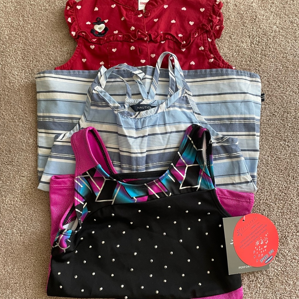 Nautica Kids Blue Striped Camisole